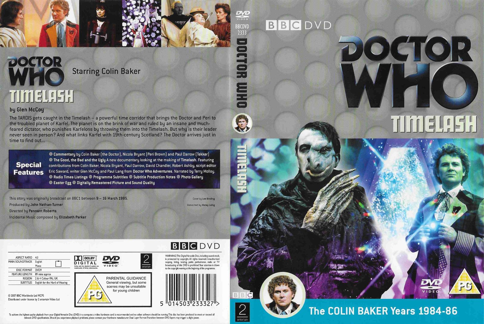 Picture of BBCDVD 2333 Doctor Who - Timelash by artist Glen McCoy from the BBC records and Tapes library